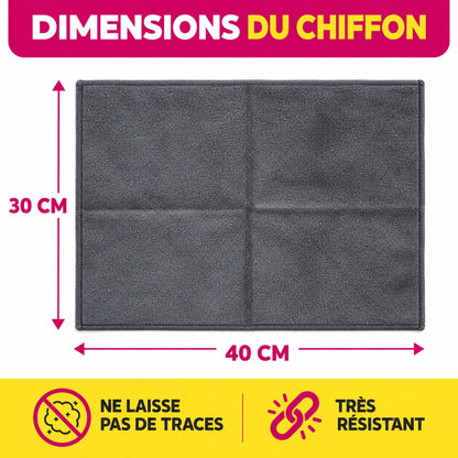 Chiffon magique en microfibre (lot de 5) Homyria