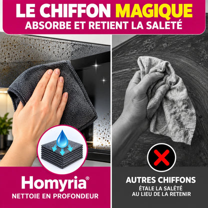 Chiffon magique en microfibre (lot de 5) Homyria