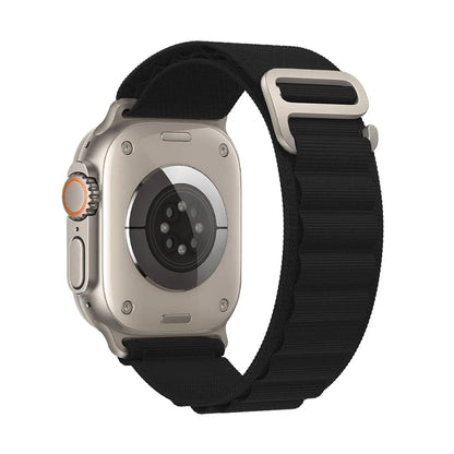 Bracelet nylon sportif Homyria — couleur Noir, finition Titane