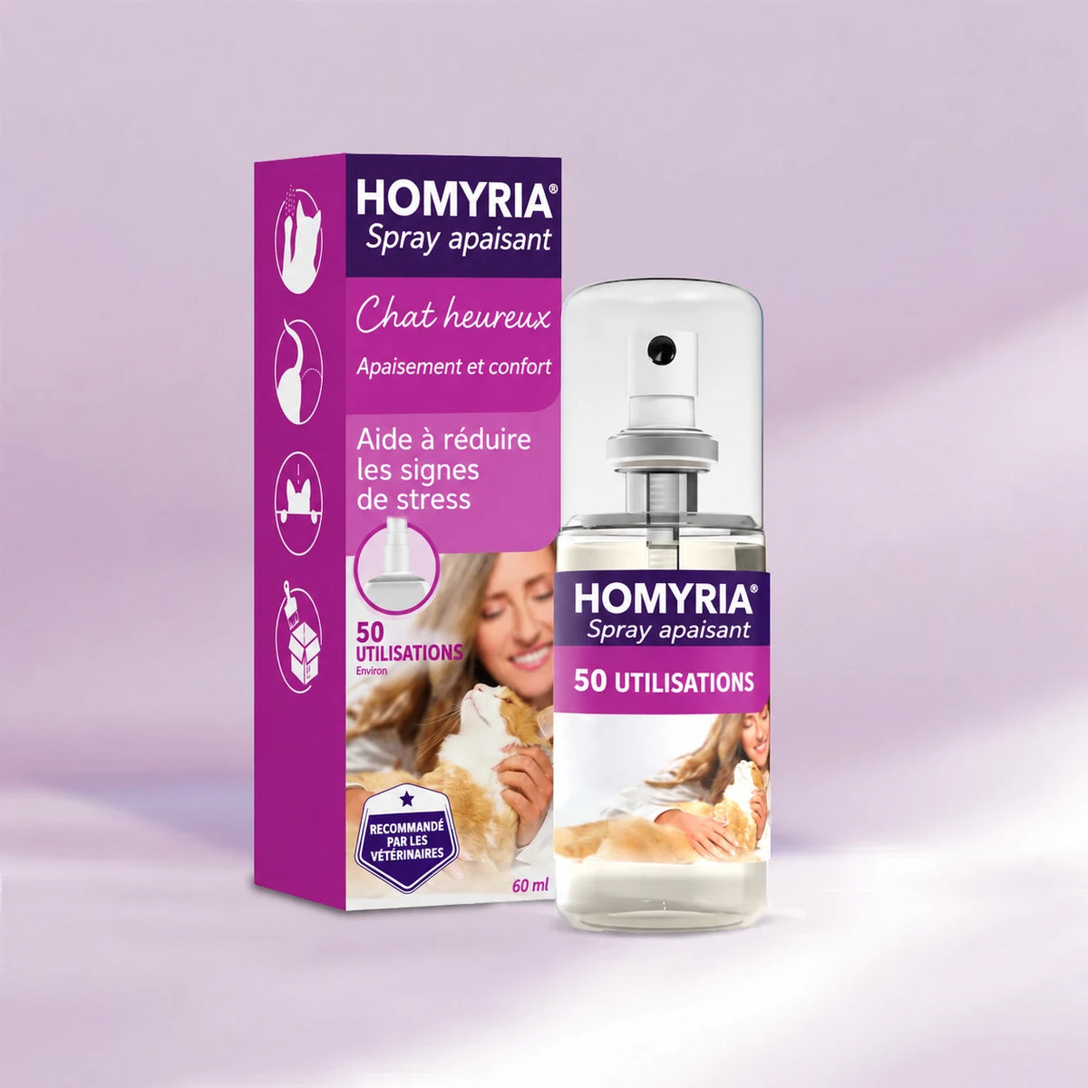 Spray apaisant pour chat Homyria — 60 ml