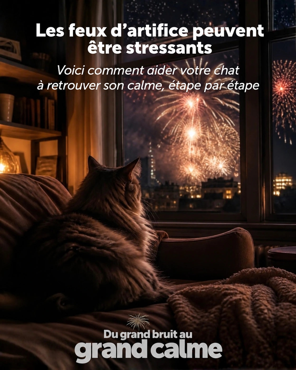 Aidez votre chat face aux feux d’artifice