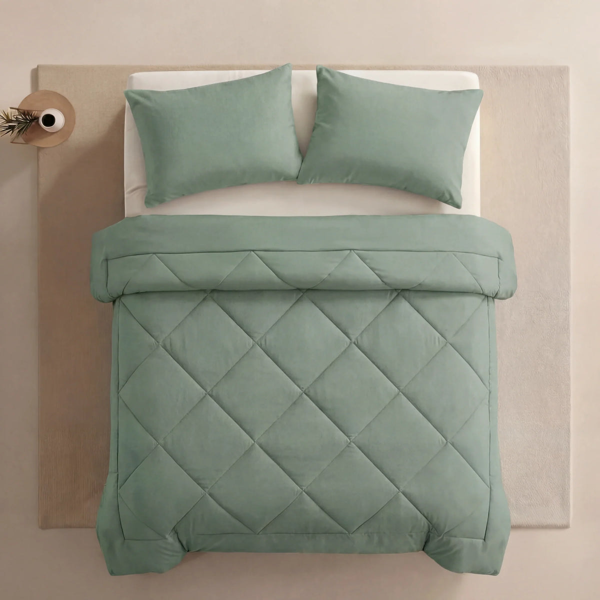 Couette 2 en 1 Homyria – Vert menthe