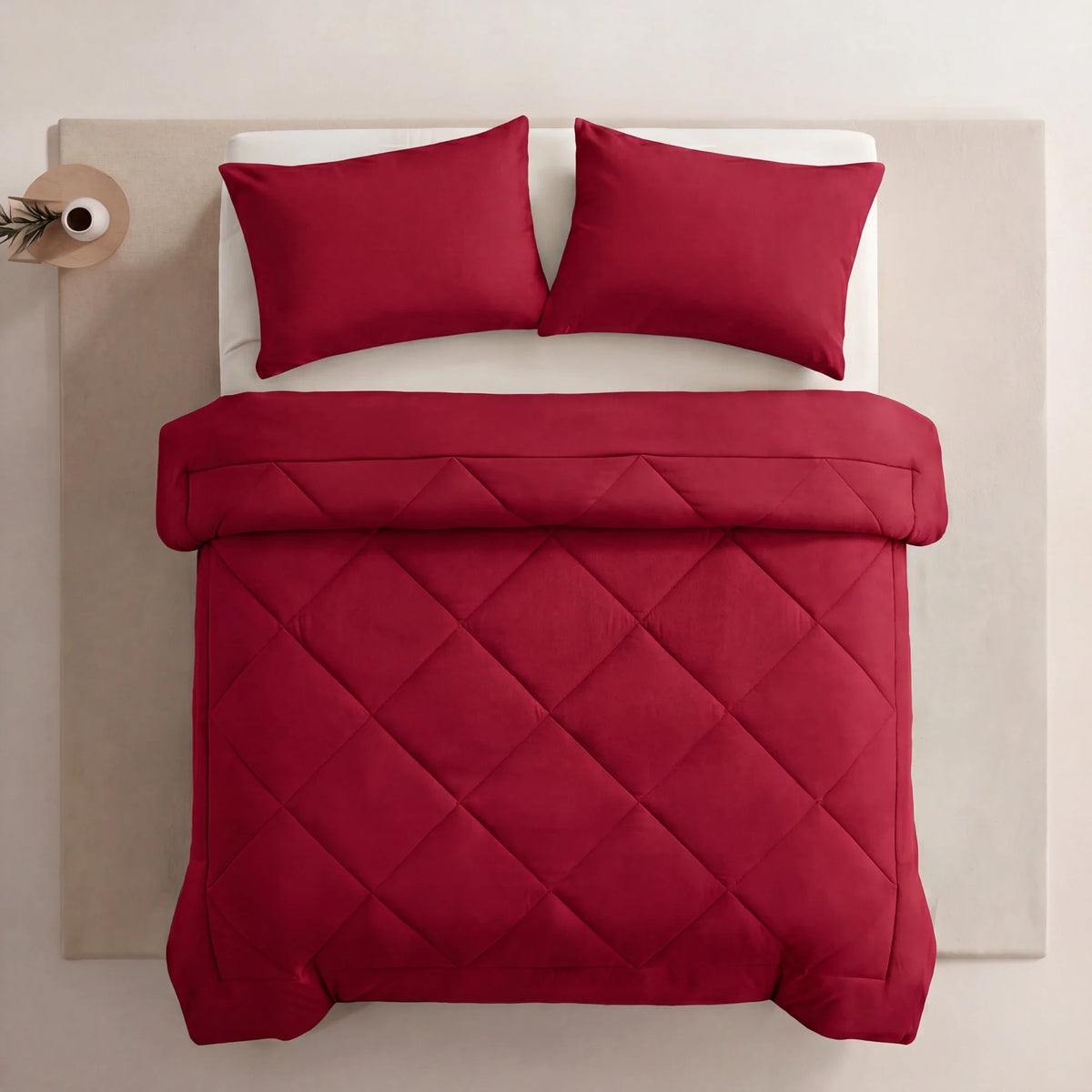 Couette 2 en 1 Homyria – Rouge cheminée