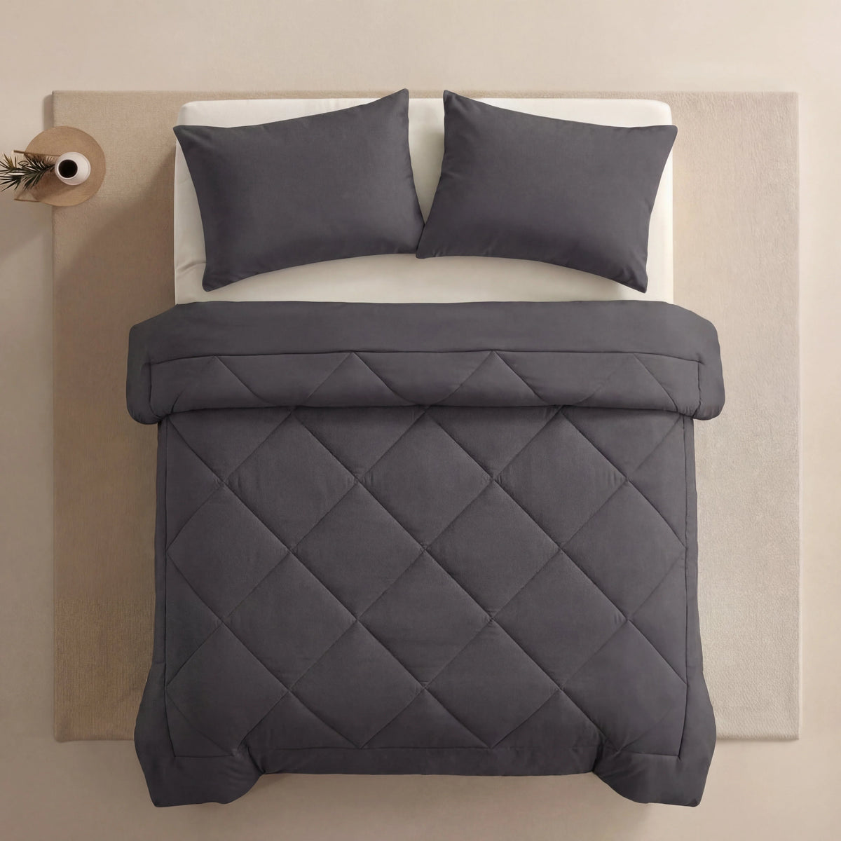 Couette 2 en 1 Homyria – Gris lune
