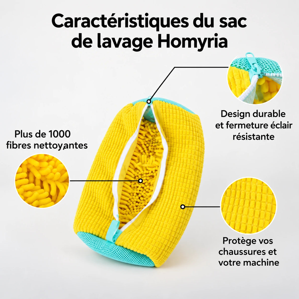 Sac de lavage pour chaussures Homyria