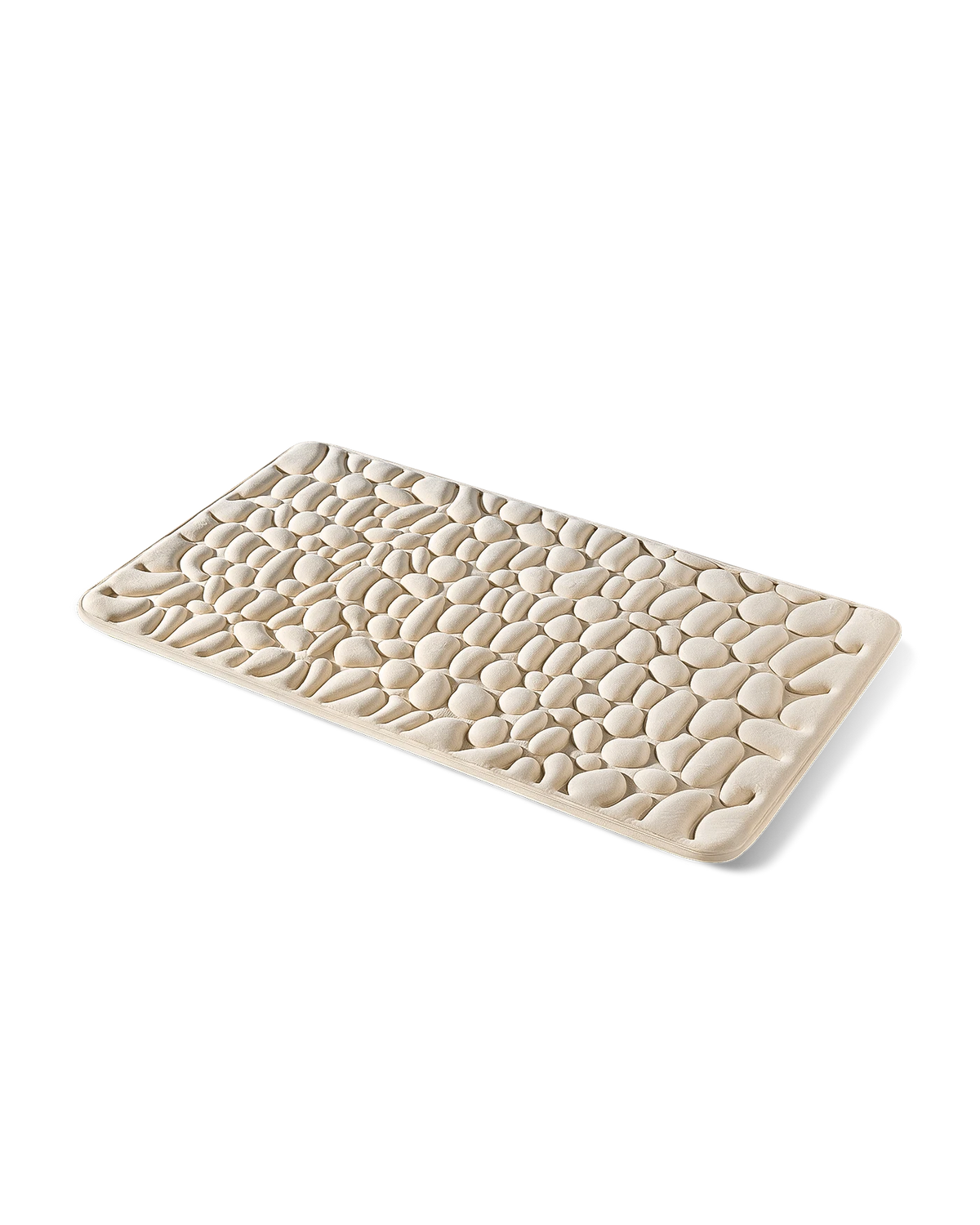 Tapis de bain galet Homyria — Beige Clair — 60 × 110 cm