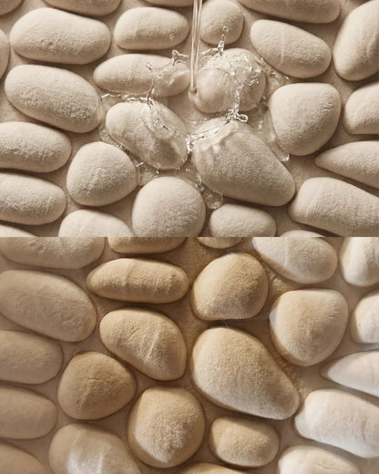 Tapis de bain galet Homyria — Beige Clair
