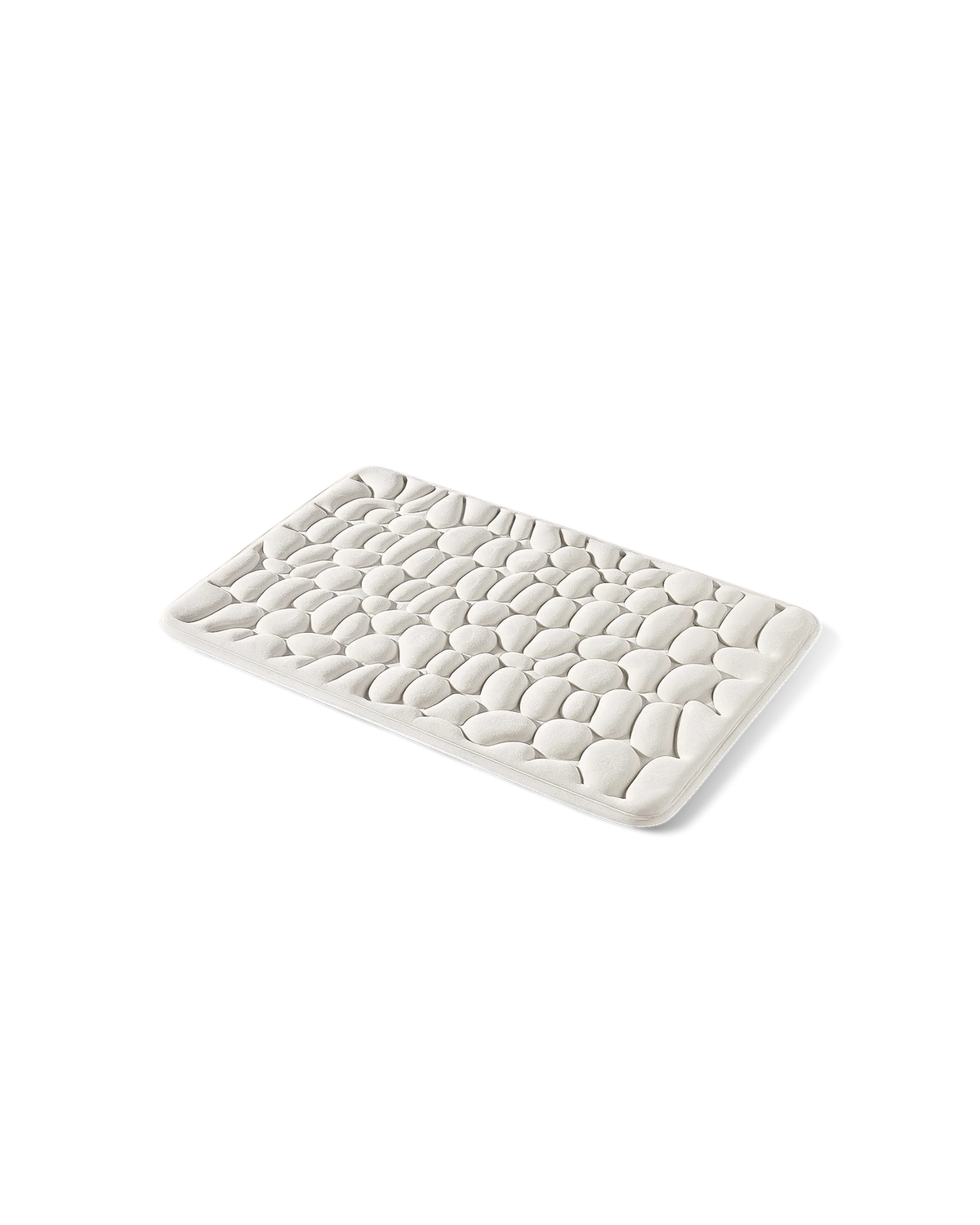 Tapis de bain galet Homyria — Blanc Cassé — 50 × 80 cm