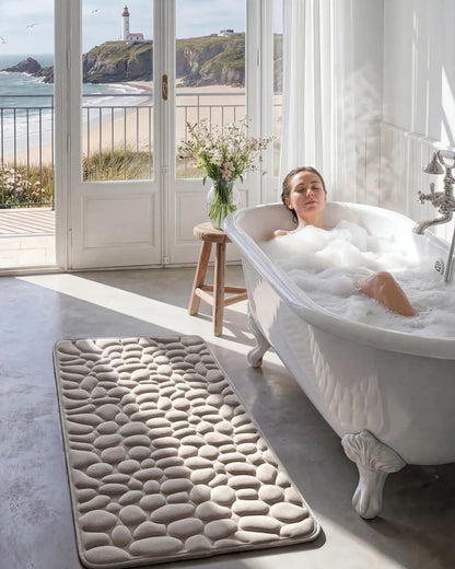 Tapis de bain galet Homyria — Gris Galet