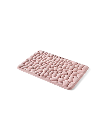 Tapis de bain galet Homyria — Rose Poudré — 50 × 80 cm